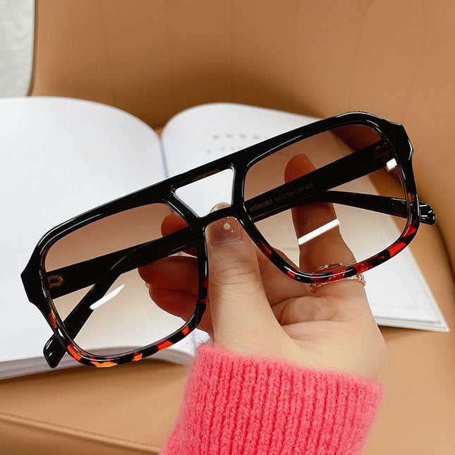 Retro Square Sunglasses | Vibrant Candy Colors | Reflective UV Protection Lens | Chic Beach Companion | Fashionable Comfort