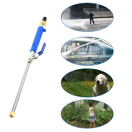 High-Pressure Garden Hose Attachment | Converts Hose Into Powerful Cleaning Tool | Rust-Resistant | 100x Enhanced Pressure | Easily Removes Dirt, Grime, Moss & Mold | Adjustable Nozzle | Lightweight & Easy Setup