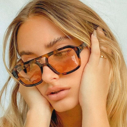 Retro Square Sunglasses | Vibrant Candy Colors | Reflective UV Protection Lens | Chic Beach Companion | Fashionable Comfort