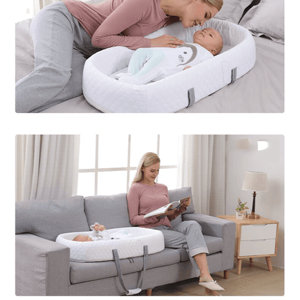 Mininest | Collapsible Baby Travel Bed | Lightweight | Mosquito Protection | High-quality Woven Polyester | Compact Foldable Design | Sturdy & Durable | Ideal for Home & Travel Use