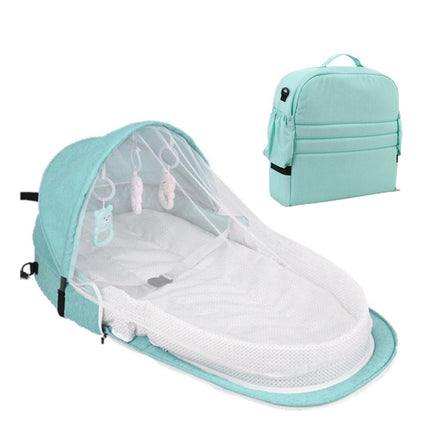 Mininest | Collapsible Baby Travel Bed | Lightweight | Mosquito Protection | High-quality Woven Polyester | Compact Foldable Design | Sturdy & Durable | Ideal for Home & Travel Use
