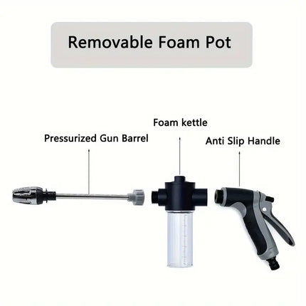 High Pressure Water Gun | Durable & Weatherproof | Adjustable Turbo Nozzle | Suitable for Car Wash, Garden Watering, Patio Cleaning | Metal Connectors | Non-slip Rubber Grip | Easy Installation | Versatile Use