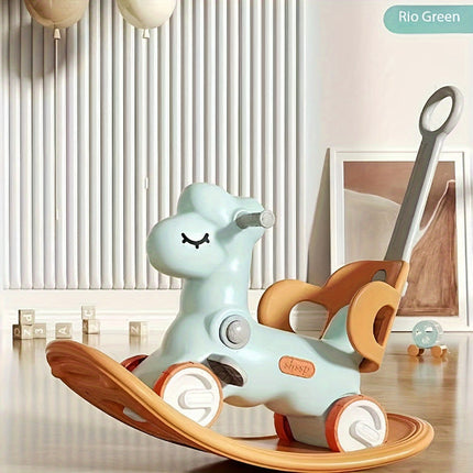 2-in-1 Kids Rocking Horse & Balance Bike | Safe, Durable & Colorful Ride-On Toy for Motor Skill Development | Ages 1-3