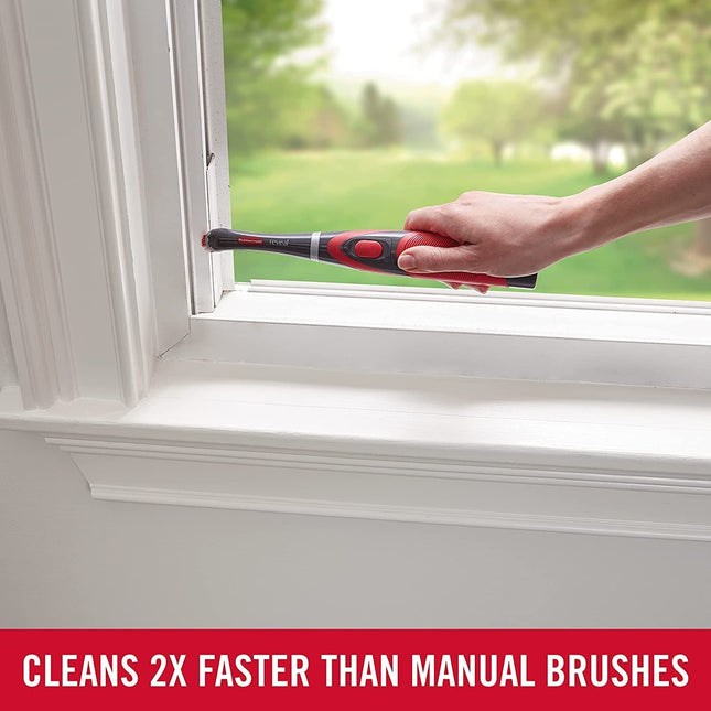 Cordless Electric Scrubber | Fast Cleaning Tool | Oscillating Head | Water Resistant | Ergonomic Grip | Includes 4 AA Batteries | Ideal for Grout Lines & Tight Spaces | Rubbermaid Durability
