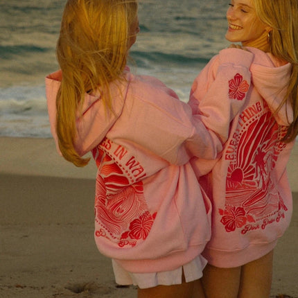 Van Hallen Ladies' Casual Summer Hoodie | Printed Back | Light Cotton | Pink, Blue, Cream Options | Sizes S-4XL | Ultimate Comfort