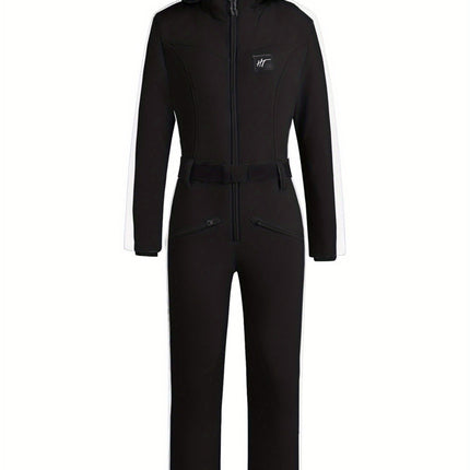 Women's Waterproof Ski & Snowboard Jumpsuit | Warm Lined with Belt | Essential Winter Gear by Nikcky