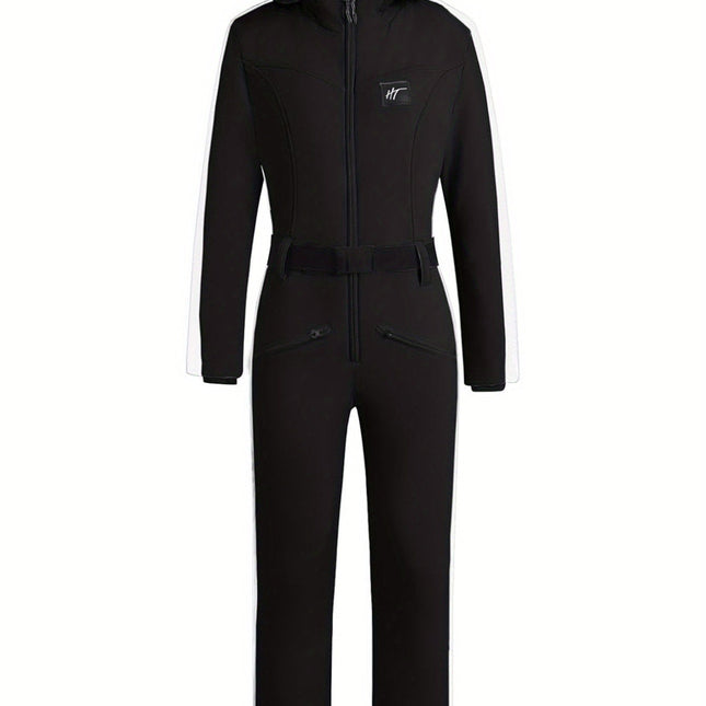 Women's Waterproof Ski & Snowboard Jumpsuit | Warm Lined with Belt | Essential Winter Gear by Nikcky