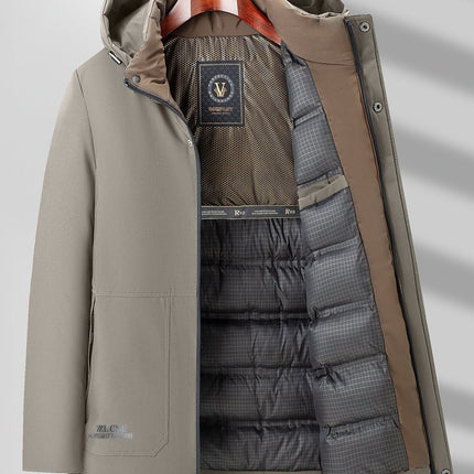 Men's Waterproof Winter Jacket | Quilted Filling | Zipper Pockets | Breathable & Warm | Regular Fit | Puento Fortade