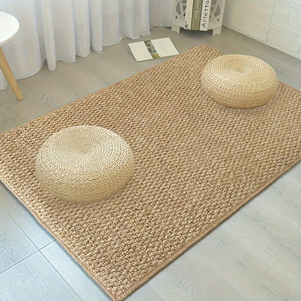 Elegant Natural Look | Durable Jute-Style Doormat with Anti-Slip Base | Dirt-Repellent | Machine Washable | NobleWeave Entrance Rug | 50% Polypropylene