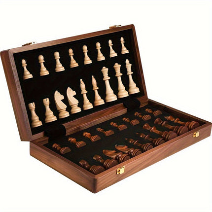 StrategySet | Elegant Crafted Wood | Chessboard 39cm | Timeless Design for All Skill Levels