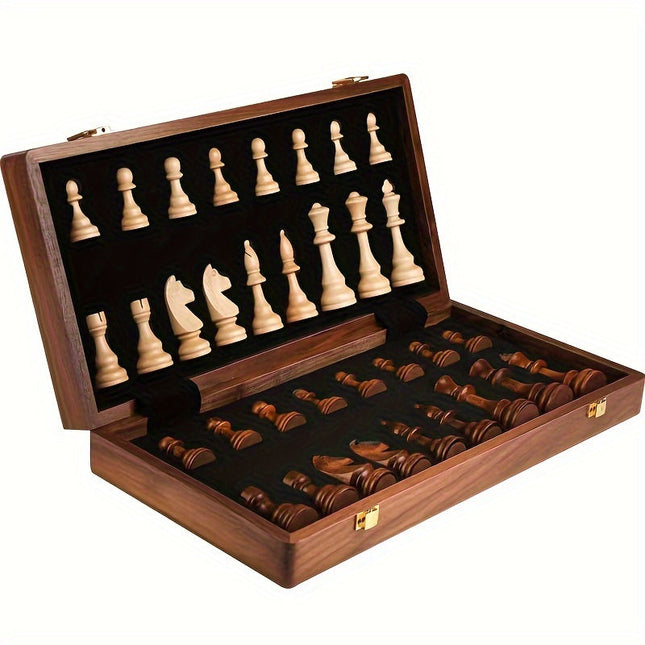 StrategySet | Elegant Crafted Wood | Chessboard 39cm | Timeless Design for All Skill Levels