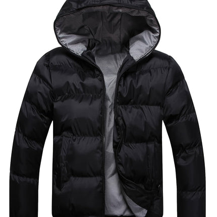Puento Fortade | Men's Regular Fit Waterproof Winter Jacket | Quilted Filling | Zipper Pockets | Polyester with Down Filling | Breathable Comfort | Casual or Dressed-Up Look