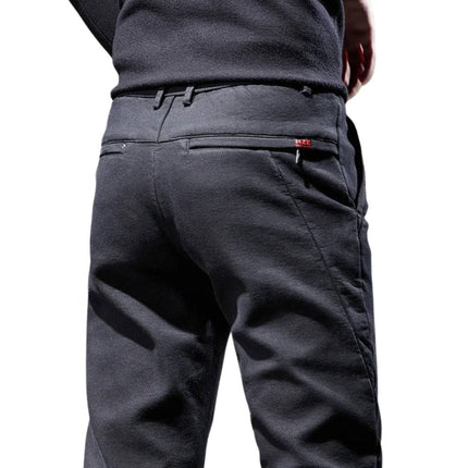 Fleece-Lined Winter Pants | Straight Leg | Warm Cotton-Blend | Insulating Brushed Fleece Interior | Cold Weather Comfort | Sleek Tailored Fit | Flexible for Active & Relaxed Days | Everyday Autumn/Winter Wear
