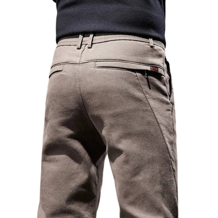 Fleece-Lined Winter Pants | Straight Leg | Warm Cotton-Blend | Insulating Brushed Fleece Interior | Cold Weather Comfort | Sleek Tailored Fit | Flexible for Active & Relaxed Days | Everyday Autumn/Winter Wear