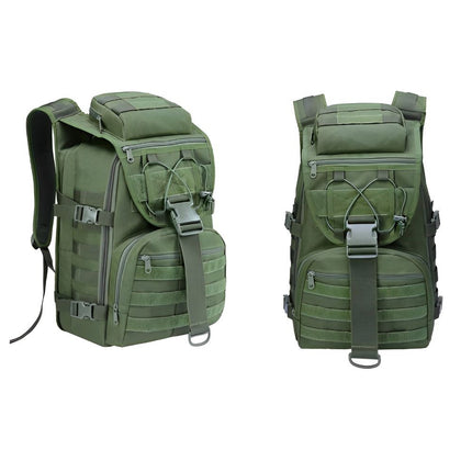 Men's Tactical Camouflage Backpack | 40L Capacity | Nylon Military Rucksack | Travel, Hiking, Camping Gear | MOLLE System | Durable & Versatile Outdoor Bag for Adventure | Noustia