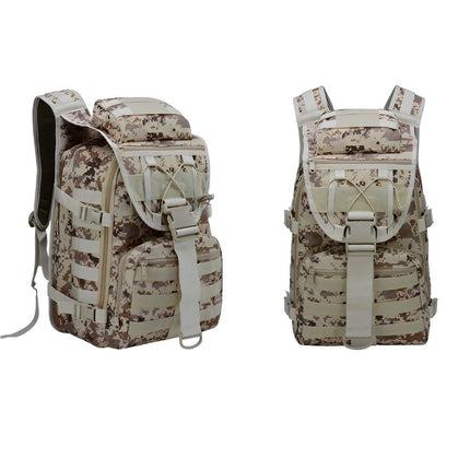 Men's Tactical Camouflage Backpack | 40L Capacity | Nylon Military Rucksack | Travel, Hiking, Camping Gear | MOLLE System | Durable & Versatile Outdoor Bag for Adventure | Noustia