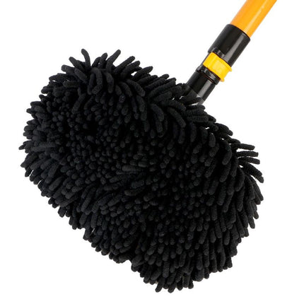 Car Cleaning Microfiber Mop | Long Retractable Handle | Easy Reach Bendable Design | Spotless Glass & Roof Care | Scratch Prevention | Noustia