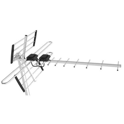 Ultra Long Range TV Antenna | 400+ Miles | UHF VHF Reception | Indoor Outdoor | 1080p 4K Compatible | ATSC 3.0 Ready | Multidirectional | Easy Installation | Ideal for Homes & Caravans | Model 2023