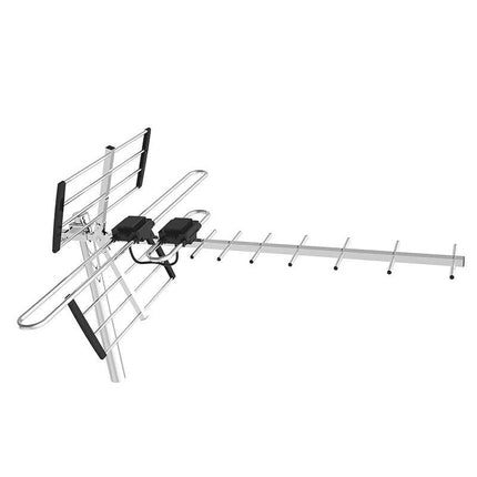 Ultra Long Range TV Antenna | 400+ Miles | UHF VHF Reception | Indoor Outdoor | 1080p 4K Compatible | ATSC 3.0 Ready | Multidirectional | Easy Installation | Ideal for Homes & Caravans | Model 2023