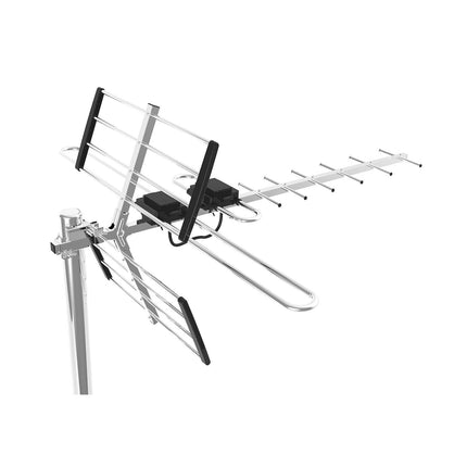 Ultra Long Range TV Antenna | 400+ Miles | UHF VHF Reception | Indoor Outdoor | 1080p 4K Compatible | ATSC 3.0 Ready | Multidirectional | Easy Installation | Ideal for Homes & Caravans | Model 2023