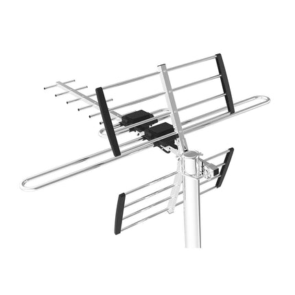Ultra Long Range TV Antenna | 400+ Miles | UHF VHF Reception | Indoor Outdoor | 1080p 4K Compatible | ATSC 3.0 Ready | Multidirectional | Easy Installation | Ideal for Homes & Caravans | Model 2023