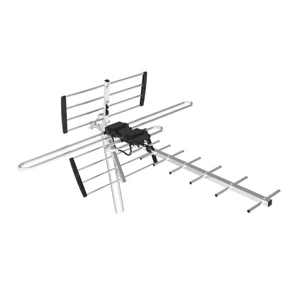 Ultra Long Range TV Antenna | 400+ Miles | UHF VHF Reception | Indoor Outdoor | 1080p 4K Compatible | ATSC 3.0 Ready | Multidirectional | Easy Installation | Ideal for Homes & Caravans | Model 2023