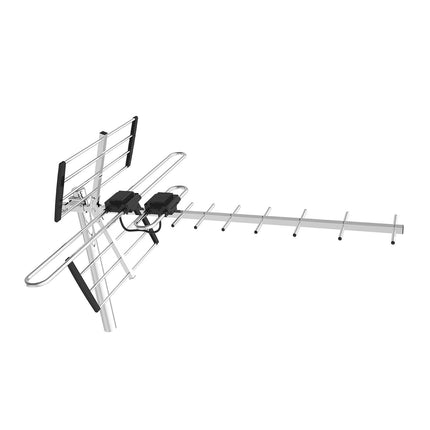 Ultra Long Range TV Antenna | 400+ Miles | UHF VHF Reception | Indoor Outdoor | 1080p 4K Compatible | ATSC 3.0 Ready | Multidirectional | Easy Installation | Ideal for Homes & Caravans | Model 2023
