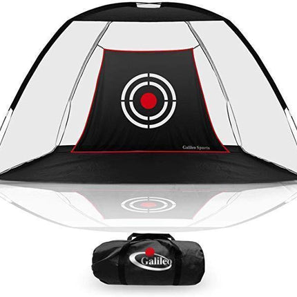 Portable Golf Driving Practice Net | Durable Mesh | Indoor/Outdoor Use | Wide Opening for Easy Ball Capture | Easy 2-Minute Setup | Includes Target for Accurate Practice | Compact Design | Black
