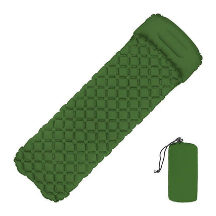 Inflatable Camping Mattress | Compact Sleeping Pad | Ultra Lightweight | Durable Dual-Layered Material | Built-In Pillow | Cold Protection | Maximum Comfort | R-Value 4.2 | Noustia