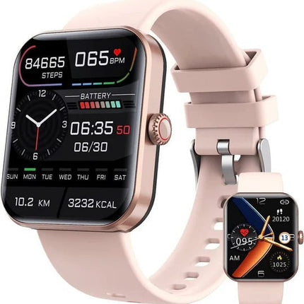 Non-Invasive Glucose Monitoring Smartwatch | Health Tracker | 1.91" Touchscreen | Heart Rate & Sleep Tracking | GPS Functionality | Waterproof | 7-Day Battery | Smart Notifications | By Noustia