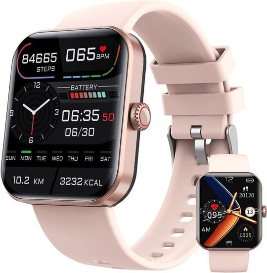 Non-Invasive Glucose Monitoring Smartwatch | Health Tracker | 1.91" Touchscreen | Heart Rate & Sleep Tracking | GPS Functionality | Waterproof | 7-Day Battery | Smart Notifications | By Noustia