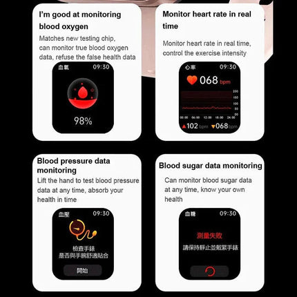 Non-Invasive Glucose Monitoring Smartwatch | Health Tracker | 1.91" Touchscreen | Heart Rate & Sleep Tracking | GPS Functionality | Waterproof | 7-Day Battery | Smart Notifications | By Noustia