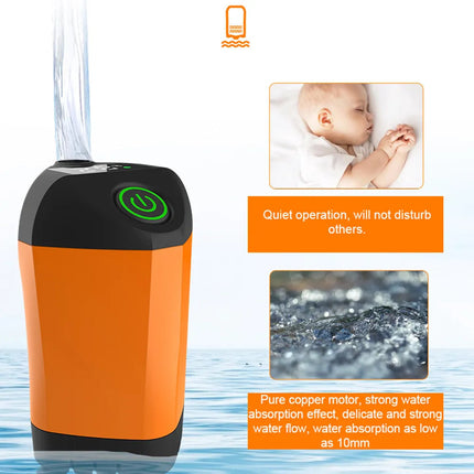 Portable Electric Shower | Outdoor Waterproof Design | Digital Temperature Display | 3 Water Modes | Built-in Rechargeable Battery | Compact Travel Size | For Camping, Hiking, & Travel | By Noustia