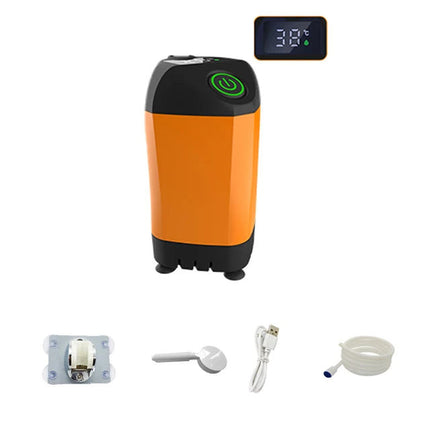 Portable Electric Shower | Outdoor Waterproof Design | Digital Temperature Display | 3 Water Modes | Built-in Rechargeable Battery | Compact Travel Size | For Camping, Hiking, & Travel | By Noustia