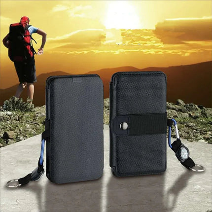 Foldable Solar Panel | Portable USB Charger for Outdoor Adventures | 5V 1A Power Bank | Compact & Versatile Design | Solar-Powered Device Charging | Noustia