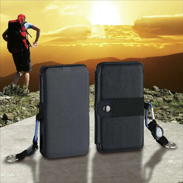 Foldable Solar Panel | Portable USB Charger for Outdoor Adventures | 5V 1A Power Bank | Compact & Versatile Design | Solar-Powered Device Charging | Noustia