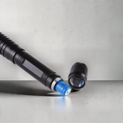 Burning Blue Laser Torch | High-Power Tactical Flashlight | Instant Fire Starter | Compact Outdoor Companion | Blue Laser | High-Efficiency Reflector | Durable Aluminum Body | Noustia