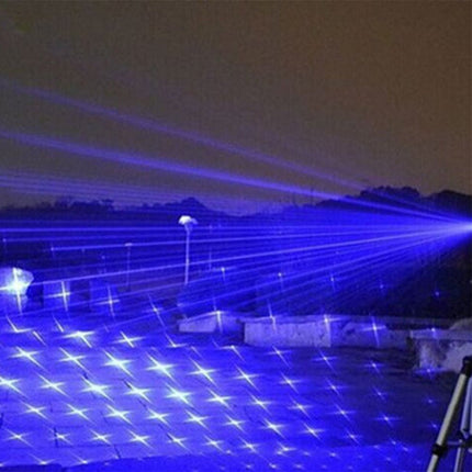 Burning Blue Laser Torch | High-Power Tactical Flashlight | Instant Fire Starter | Compact Outdoor Companion | Blue Laser | High-Efficiency Reflector | Durable Aluminum Body | Noustia
