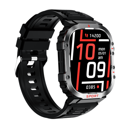 Noustia Sugar PRO 5 | Glucose Monitoring Smartwatch | Blood Sugar Tracker | Real-Time Health Insights | 1.8" HD Display | Android & iOS Compatible | Water-Resistant to 5 ATM | 10-Day Battery Life