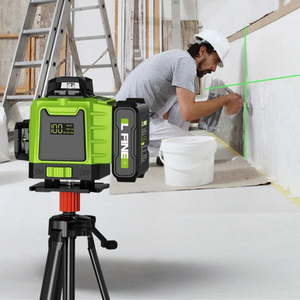 16-Line 4D Laser Level | 360° Coverage | Bluetooth Enabled | Li-ion Battery & Type-C Charging | Self-Leveling | Dust & Water Resistant | Compact Design for Professional Precision | Up to 200ft Range