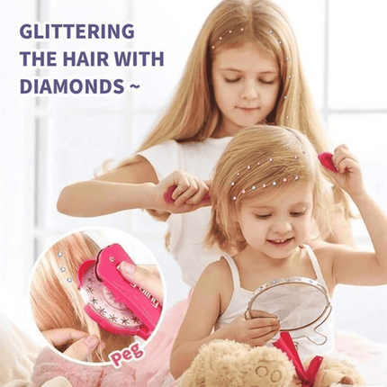 Blinger Gem Styling Tool | Pink | Self-Adhesive Gems for Hair & Accessories | Deluxe Set | Safe for All Ages | Design & Decorate with 300 Gems & Tool | Ideal for Clothes, Purses, Phone Cases | Over 6 Years