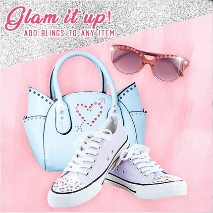Blinger Gem Styling Tool | Pink | Self-Adhesive Gems for Hair & Accessories | Deluxe Set | Safe for All Ages | Design & Decorate with 300 Gems & Tool | Ideal for Clothes, Purses, Phone Cases | Over 6 Years