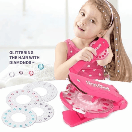 Blinger Gem Styling Tool | Pink | Self-Adhesive Gems for Hair & Accessories | Deluxe Set | Safe for All Ages | Design & Decorate with 300 Gems & Tool | Ideal for Clothes, Purses, Phone Cases | Over 6 Years
