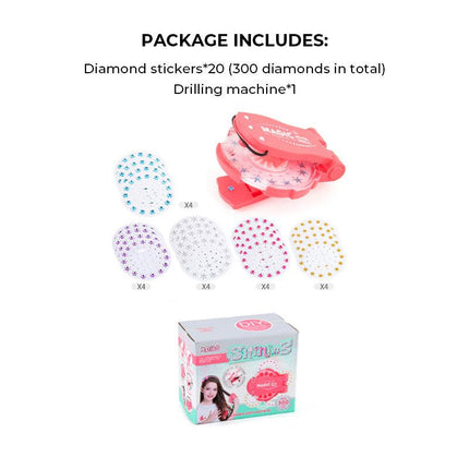 Blinger Gem Styling Tool | Pink | Self-Adhesive Gems for Hair & Accessories | Deluxe Set | Safe for All Ages | Design & Decorate with 300 Gems & Tool | Ideal for Clothes, Purses, Phone Cases | Over 6 Years