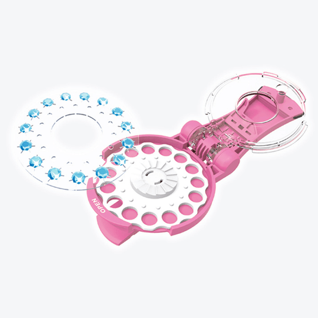 Blinger Gem Styling Tool | Pink | Self-Adhesive Gems for Hair & Accessories | Deluxe Set | Safe for All Ages | Design & Decorate with 300 Gems & Tool | Ideal for Clothes, Purses, Phone Cases | Over 6 Years