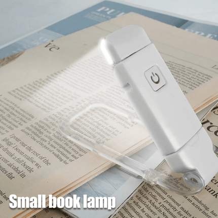 Portable LED Book Light | Adjustable Brightness & Color Temperature | USB Rechargeable | Eye Strain Reduction | Compact Design | Blocks 99.9% Blue Light | Ideal for Travel | Black, White, Pink, Blue