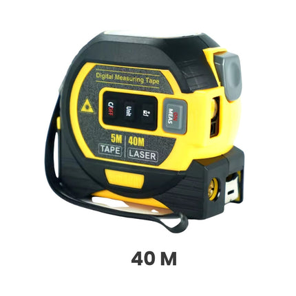 3-in-1 Laser Distance Measurement Tool | 60m Laser Range | Digital Display | Accurate ±2mm | Steel Tape 5m | Auto-Lock & Retract | Multi-Unit Support | Durable ABS & Silicone | Ideal for DIY & Professional Use