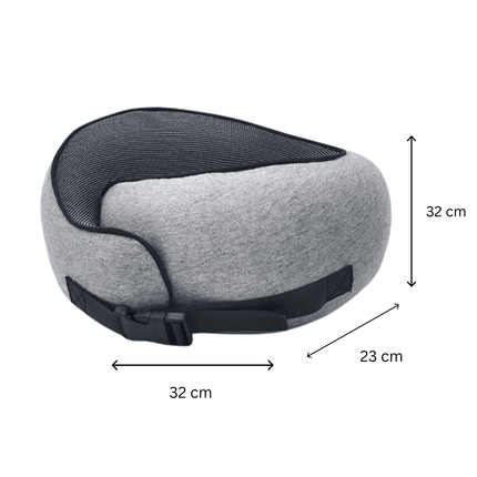 Ergonomic Travel Head Cushion | Full Neck Support | Breathable Soft Materials | Snap Closure | Journey Comfort | Noustia