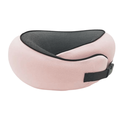Ergonomic Travel Head Cushion | Full Neck Support | Breathable Soft Materials | Snap Closure | Journey Comfort | Noustia