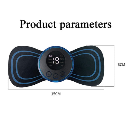 Portable Full Body Massager | EMS Relief Device | 8 Modes & USB Charging | Muscle Tension Relief | Adjust Intensity | LED Battery Indicator | Travel-Friendly | Noustia